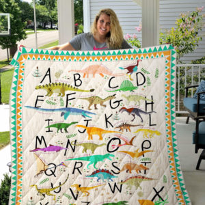 Dinosaur Alphabet Quilt Blanket