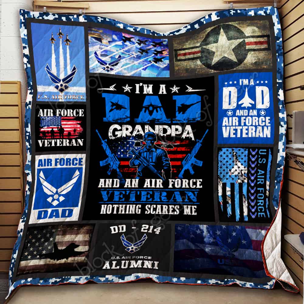 Special gifts to Dad Fleece Quilt blanket Printing in US Details about   Air Force Dad Blanket 