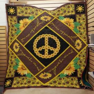 Sunflower Hippie You Are My Sunshine Quilt Blanket Great Customized Gifts For Birthday Christmas Thanksgiving Perfect Gifts For Sunflower Lover