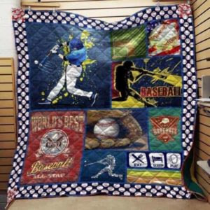 Baseball Eat Sleep Play Quilt Blanket Great Customized Gifts For Birthday Christmas Thanksgiving Perfect Gifts For Baseball Lover