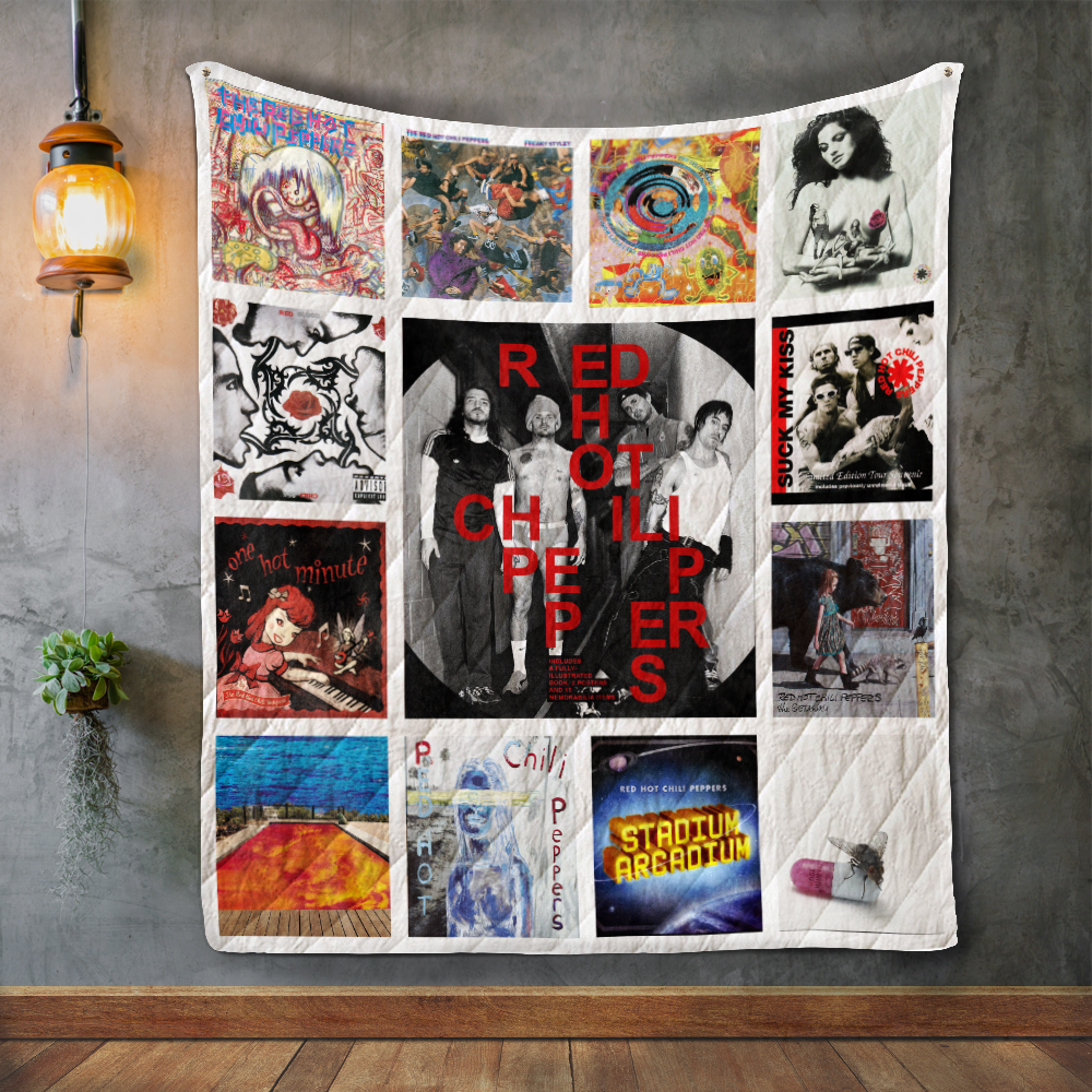 Red Hot Chili Peppers Album Covers Quilt Blanket Doveprints
