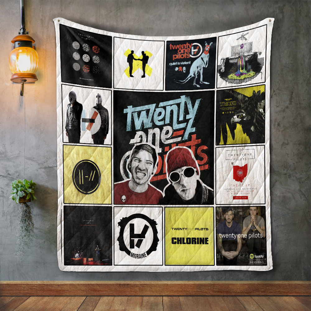 Twenty One Pilots Albums Quilt Blanket For Fans Ver 25 Quilt Fleece Blanket 