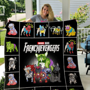French Bulldog Avengers Quilt Blanket