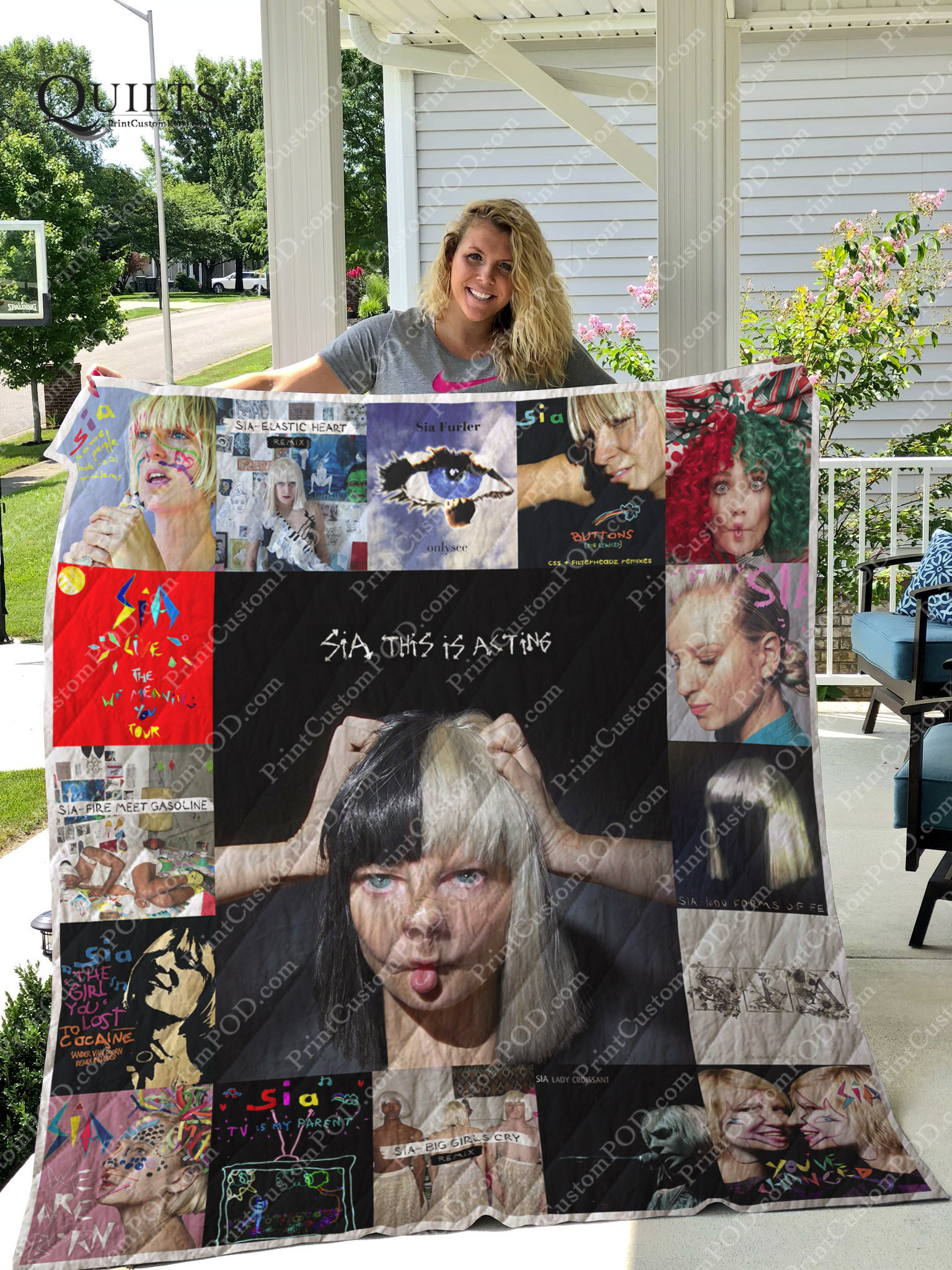 Sia Furler Albums Quilt Blanket For Fans Ver 17 – DovePrints