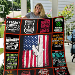I'm An Arborist Basically I'm A Tree Doctor Quilt Blanket Great Customized Blanket Gifts For Birthday Christmas Thanksgiving