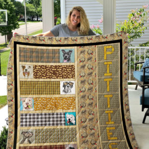 Pitbull Pitties Quilt Blanket Great Customized Blanket Gifts For Birthday Christmas Thanksgiving