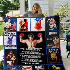 Details about   Rocky Balboa Movie BOXING CHAMP POLAR FLEECE BLANKET Size 36 x 58" Licensed 