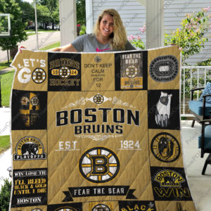 Boston Bruins Quilt Blanket 01