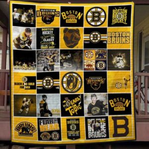 Boston Bruins Quilt Blanket 03