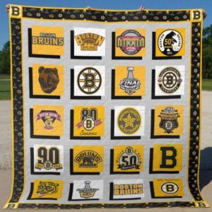 Boston Bruins Quilt Blanket 07