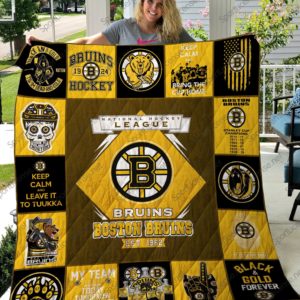 Boston Bruins Quilt Blanket 14