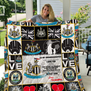 Newcastle United F.C – To My Granddaughter – Love Grandmom Quilt Blanket