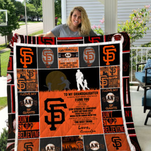 Personalized San Francisco Giants To My Granddaughter From Grandpa You Will Face Many Obstacles In Life Quilt Blanket Great Customized Gifts For Birthday Christmas Thanksgiving Perfect Gifts For Baseball Lover