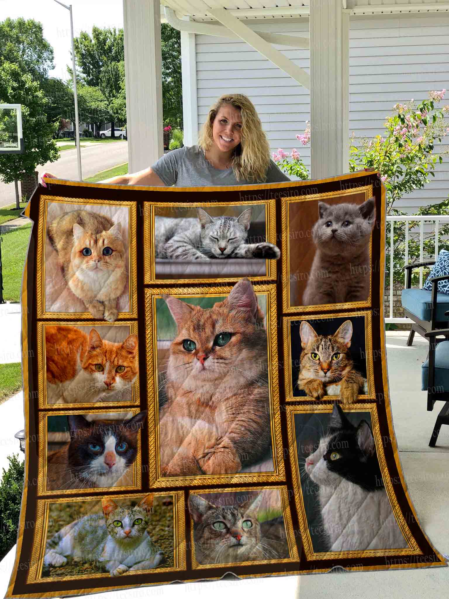 Lovely Cat Pictures Quilt Blanket Great Customized Gifts For Birthday  Christmas Thanksgiving Perfect Gifts For Cat Lover – DovePrints