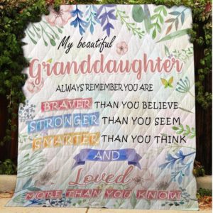 My Granddaughter - You Are Braver Than You Believe Blanket
