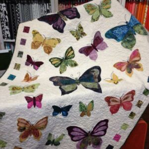 Colorful Butterfly Pattern Quilt Blanket