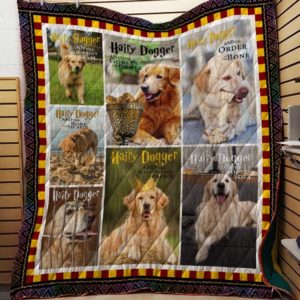 Golden Retriever Hairy Dogger Quilt Blanket Great Customized Blanket Gifts For Birthday Christmas Thanksgiving