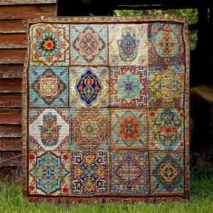 Mandala Pattern Quilt Blanket Great Customized Blanket Gifts For Birthday Christmas Thanksgiving