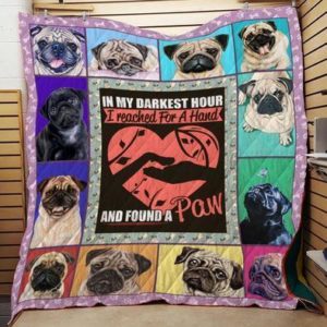 Pug Lovers Quilt Blanketfan Made