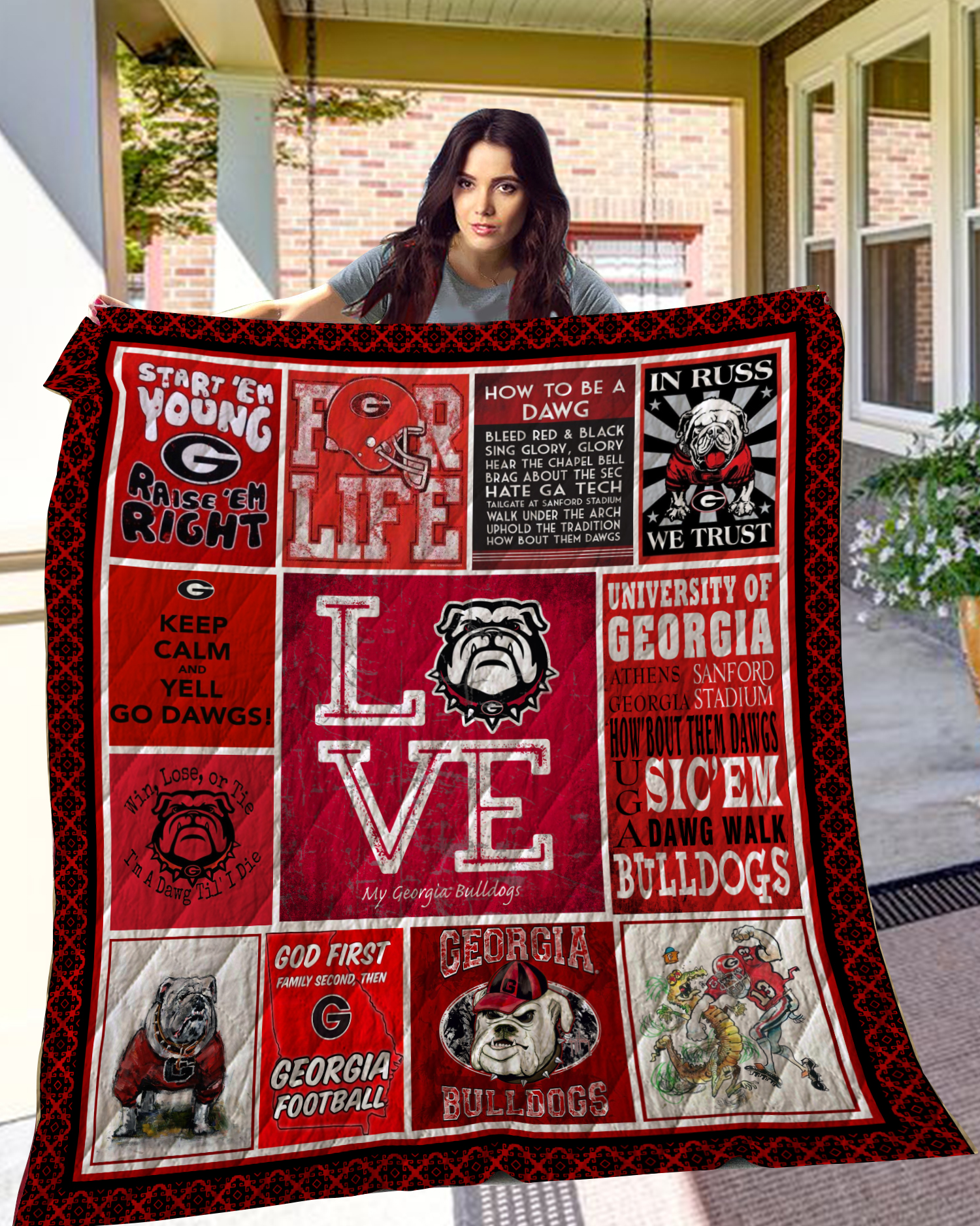 Georgia bulldogs blanket