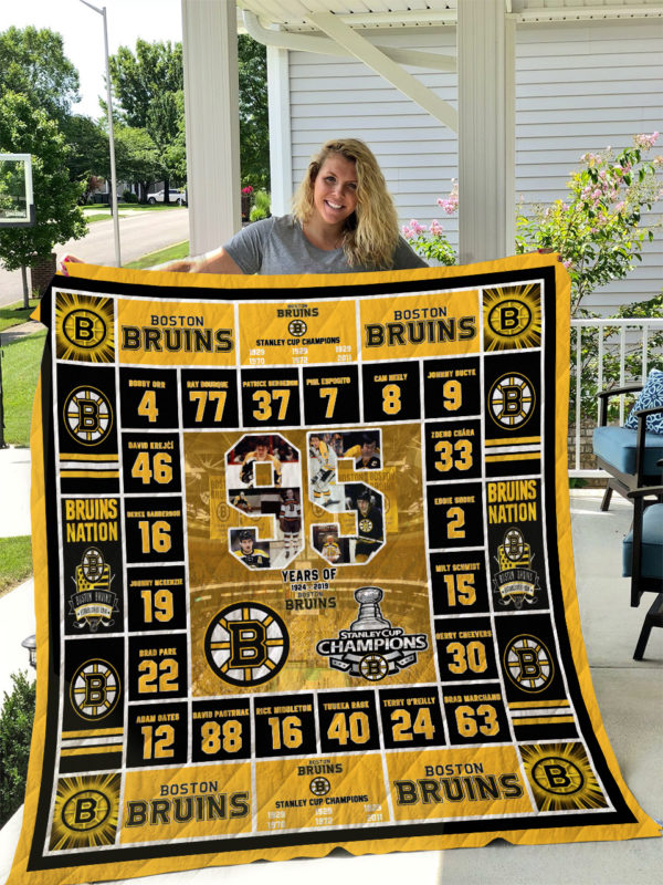 Boston Bruins Quilt Blanket