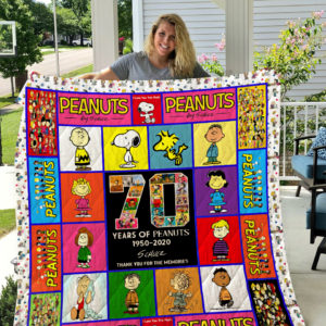 Peanuts 70 Years Quilt Blanket