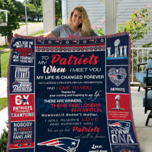 New England Patriots Quilt Blanket Ver 07