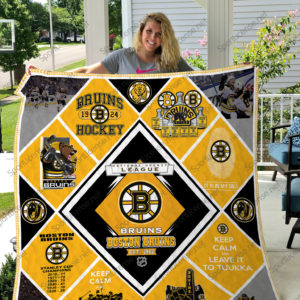 H – Boston Bruins Quilt Blanket