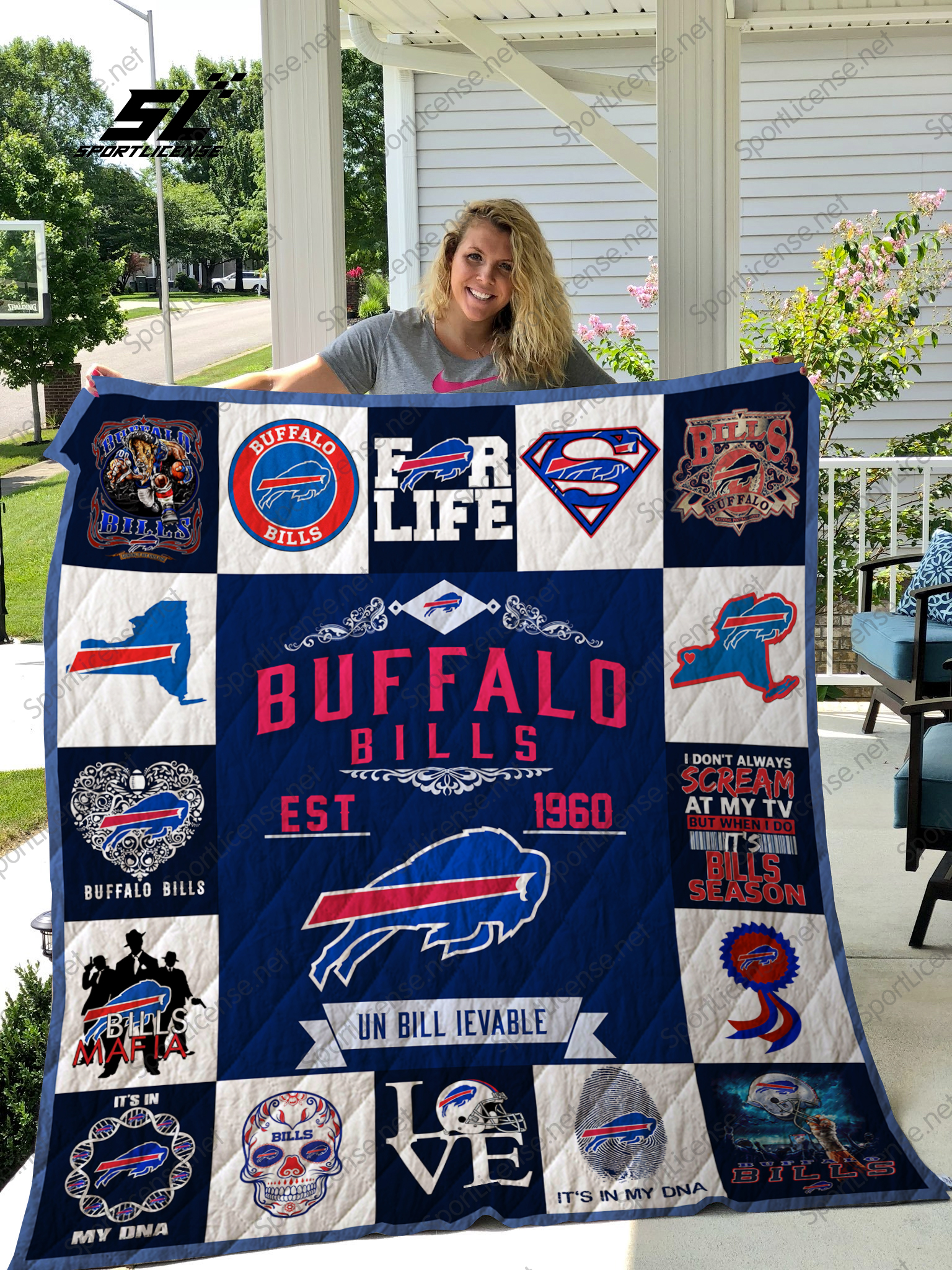 Buffalo Bills Team Pride Patches Quilt