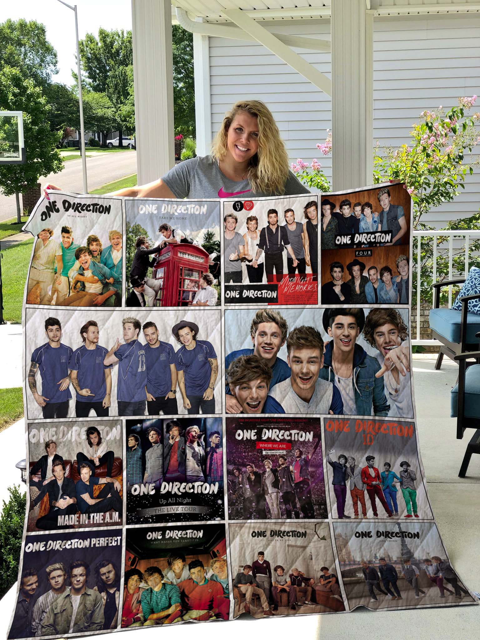 One Direction 10 Years Album Music Blanket - Jolly Family Gifts