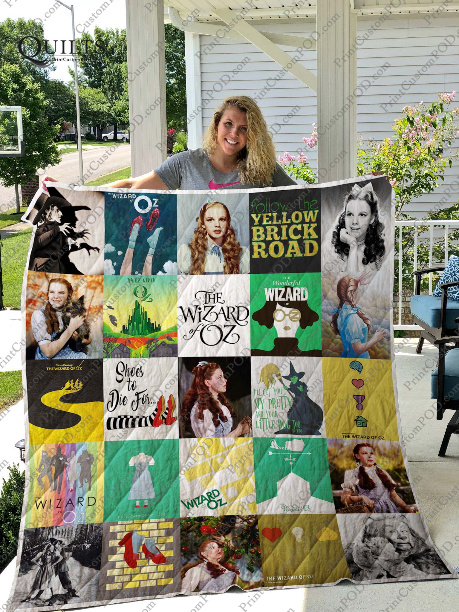 The Wizard Of Oz On Stage Fleece Blanket Fan Gift Quilt Blanket