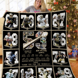 New Orleans Saints Quilt Blanket