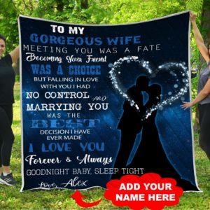 Personalized To My Wife From Husband Becoming Your Friend Was A Choice Quilt Blanket Great Customized Gifts For Birthday Christmas Thanksgiving Wedding Valentine's Day Perfect Gifts For Couple