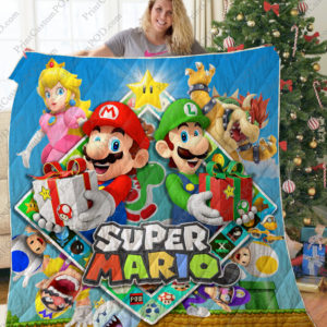 Super Mario  Quilt Blanket