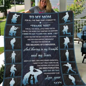 Personalized To My Mom Quilt Blanket From Son I Need To Say I Love You Mom I Do Great Customized Blanket Gifts For Birthday Christmas Thanksgiving