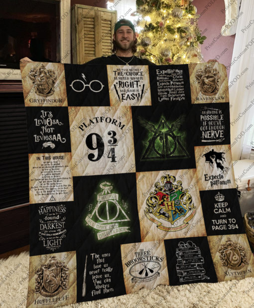 [Pe] Harry Potter T-Shirt Quilt Blanket Ver 20