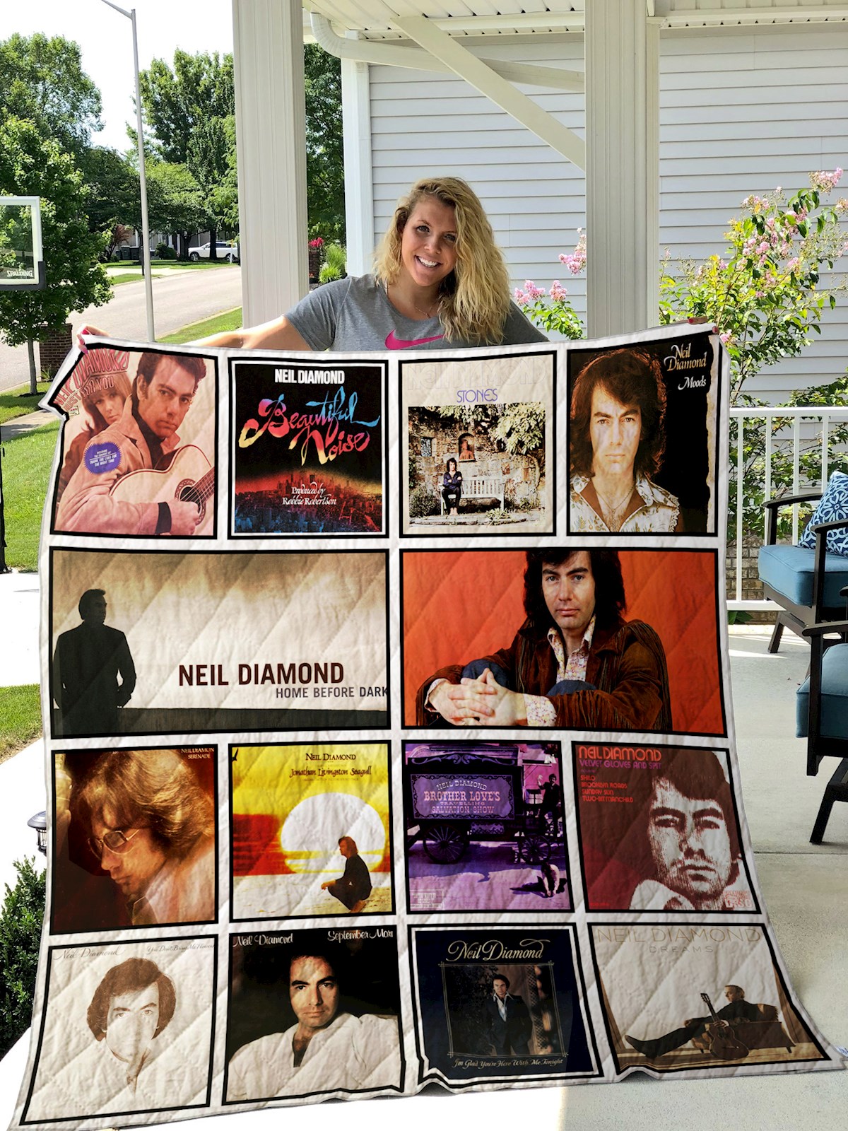 Neil Diamond Quilt Blanket 