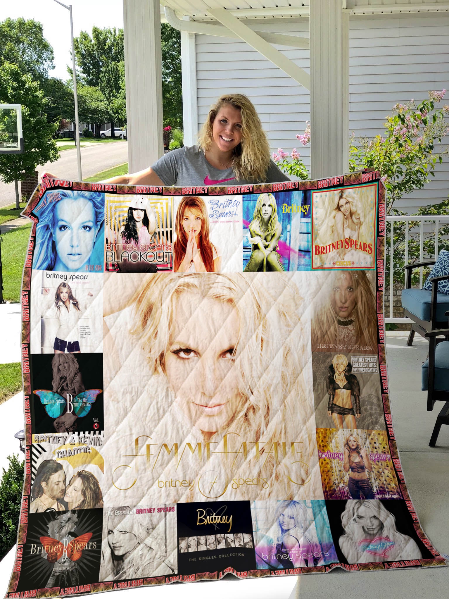 Britney Spears Albums Cover Poster Quilt Blanket – DovePrints
