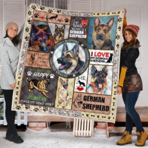 My Heart Belongs To A German Shepherd Quilt Blanket Great Customized Blanket Gifts For Birthday Christmas Thanksgiving