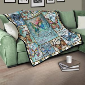 Hopeful Butterfly Dream Will Be Come True Quilt Blanket Great Customized Blanket Gifts For Birthday Christmas Thanksgiving