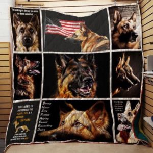 German Shepherd You Wil Regret The Day You Enter My Home Uninvited Quilt Blanket Great Customized Blanket Gifts For Birthday Christmas Thanksgiving