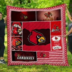 Ncaa Louisville Cardinals Quilt Blanket #121 – DovePrints