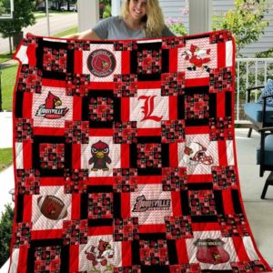 Louisville Cardinals Quilt Blanket 02 – DovePrints