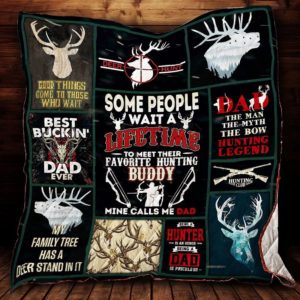 Hunting Dad The Bow Hunting Legend Quilt Blanket Great Customized Gifts For Birthday Christmas Thanksgiving Perfect Gifts For Hunting Lover