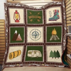 Camping Go Explore Quilt Blanket Great Customized Blanket Gifts For Birthday Christmas Thanksgiving