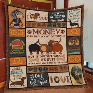 Dachshund Dogs Are My Favorite People Quilt Blanket Great Customized Blanket Gifts For Birthday Christmas Thanksgiving Perfect Gifts For Dachshund Lovers