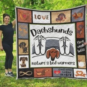 Dachshund Nature's Breed Warmers Quilt Blanket Great Customized Blanket Gifts For Birthday Christmas Thanksgiving Perfect Gifts For Dachshund Lovers