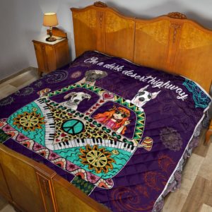Great Dane Dog Hippie Van And Hippie Girl Quilt Blanket Great Customized Blanket Gifts For Birthday Christmas Thanksgiving Anniversary