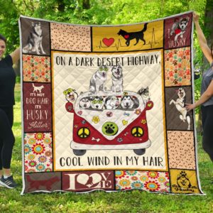 Viszla Dogs Hippie Van Cool Wind In Hair Quilt Blanket Great Customized Blanket Gifts For Birthday Christmas Thanksgiving