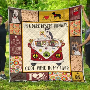 Staffordshire Hippie Van And Hippie Girl Cool Wind In Hair Quilt Blanket Great Customized Blanket Gifts For Birthday Christmas Thanksgiving